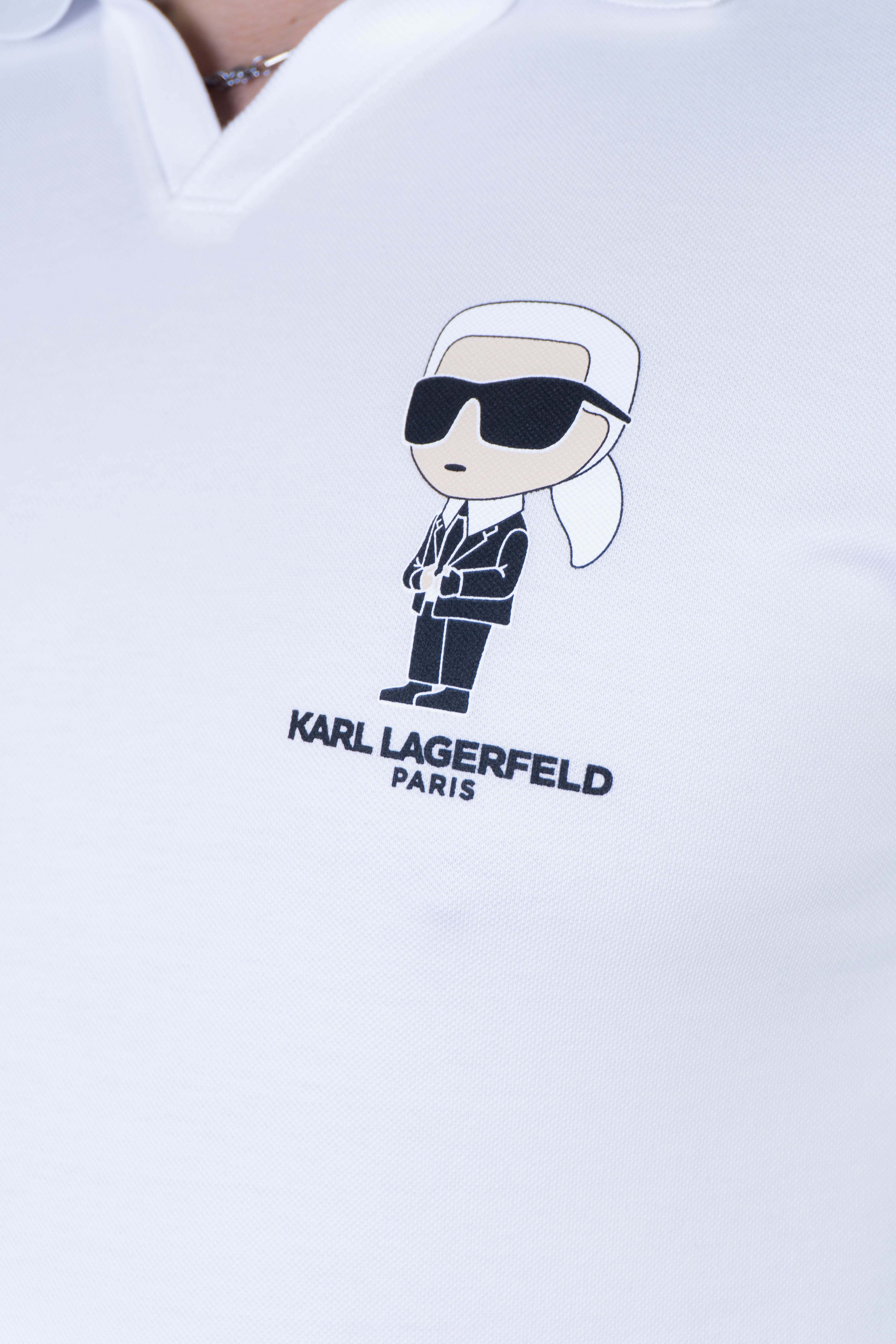Polo Karl Lagerfeld White Polos