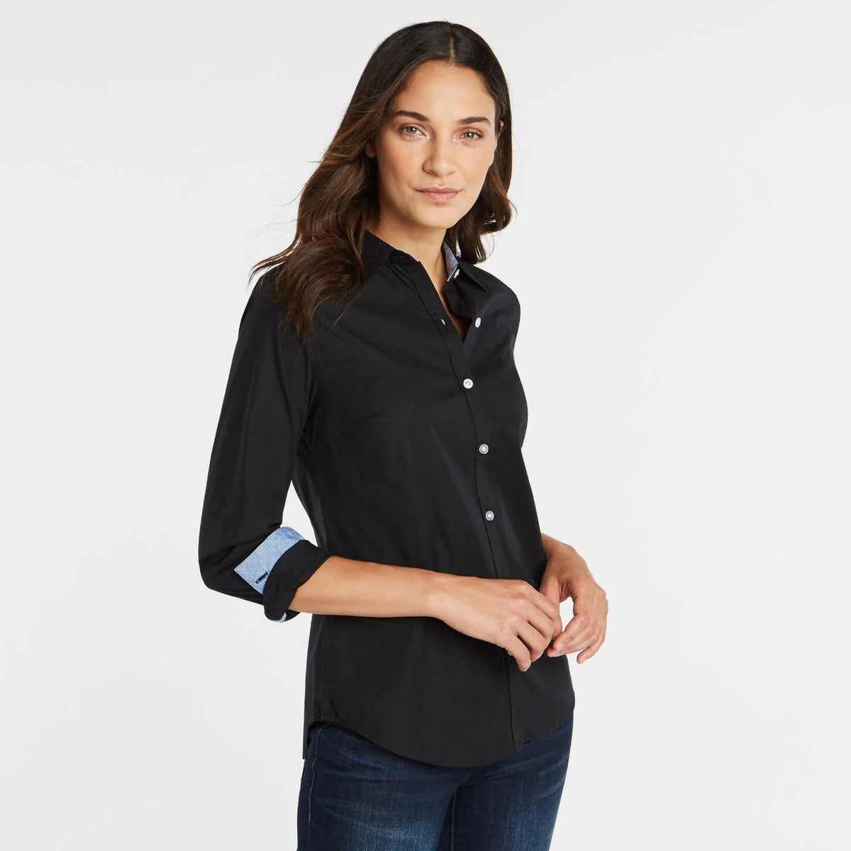 Camisa Nautica Mujer Black Xs Camisas