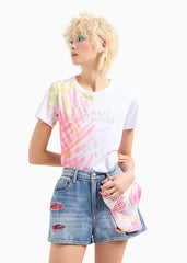 T-Shirt Women White Armani Exchange