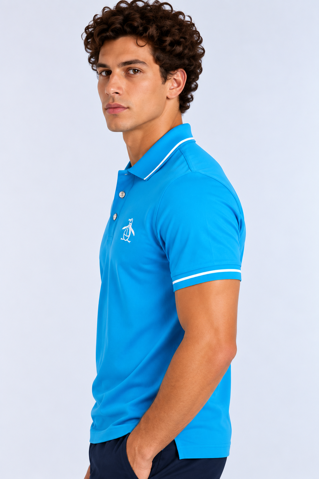 Polo Azul Hombre Penguin