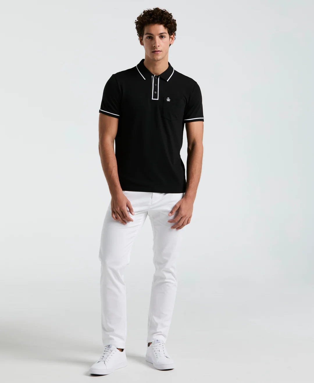 Polo Negro Hombre Penguin