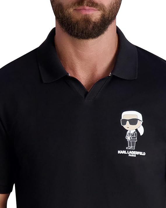 Polo Karl Lagerfeld Black Polos