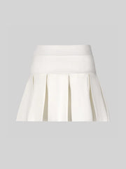 CELĒIT Logo Skirt Ivory