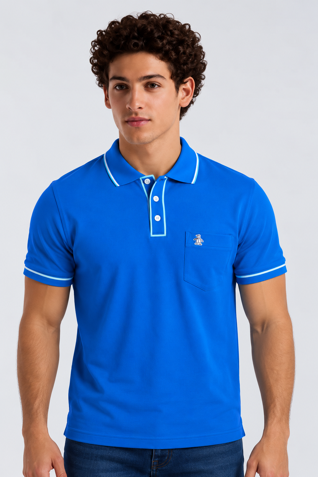 Polo Azul Hombre Penguin