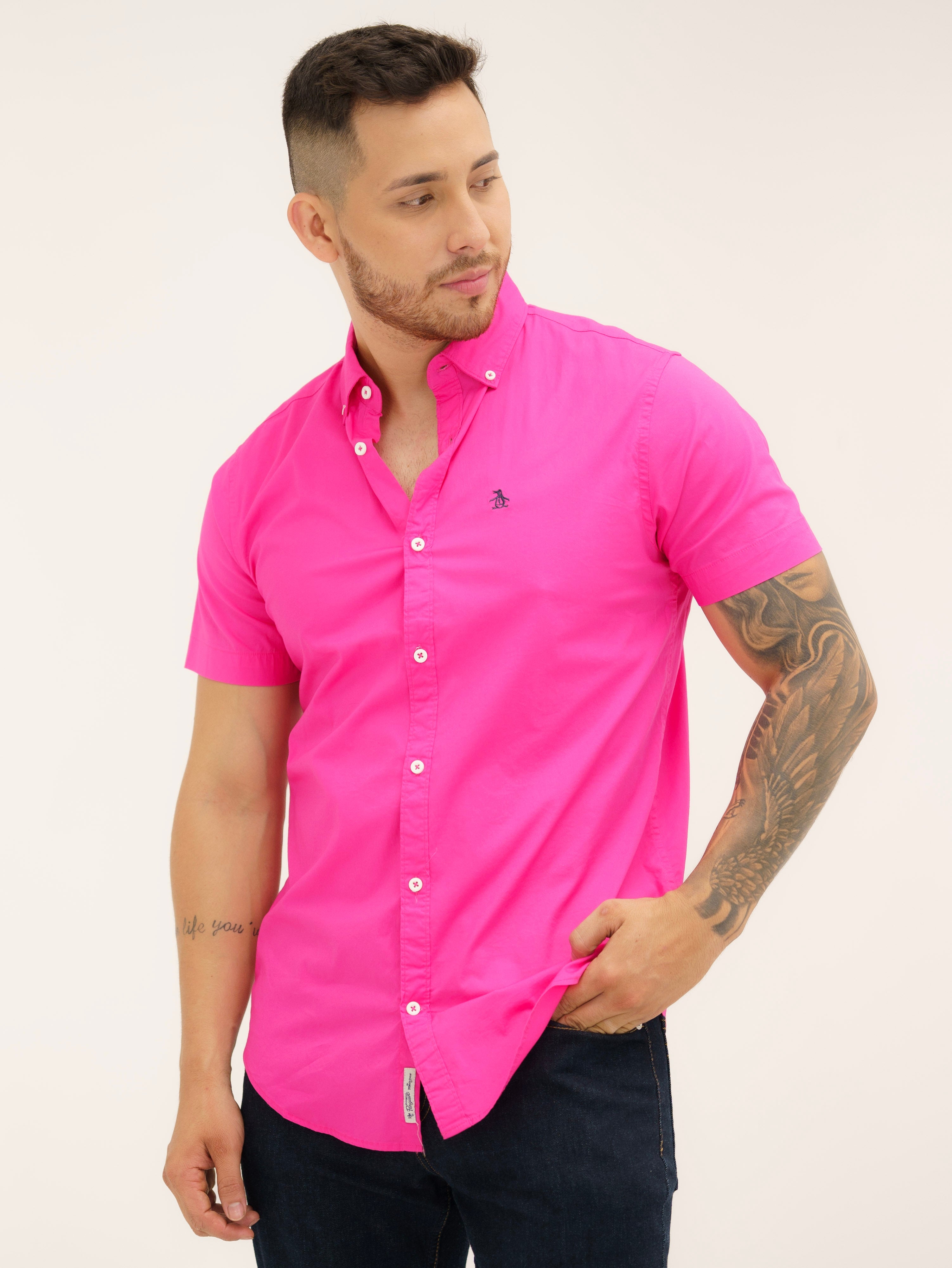 Camisa Penguin Pink Camisas