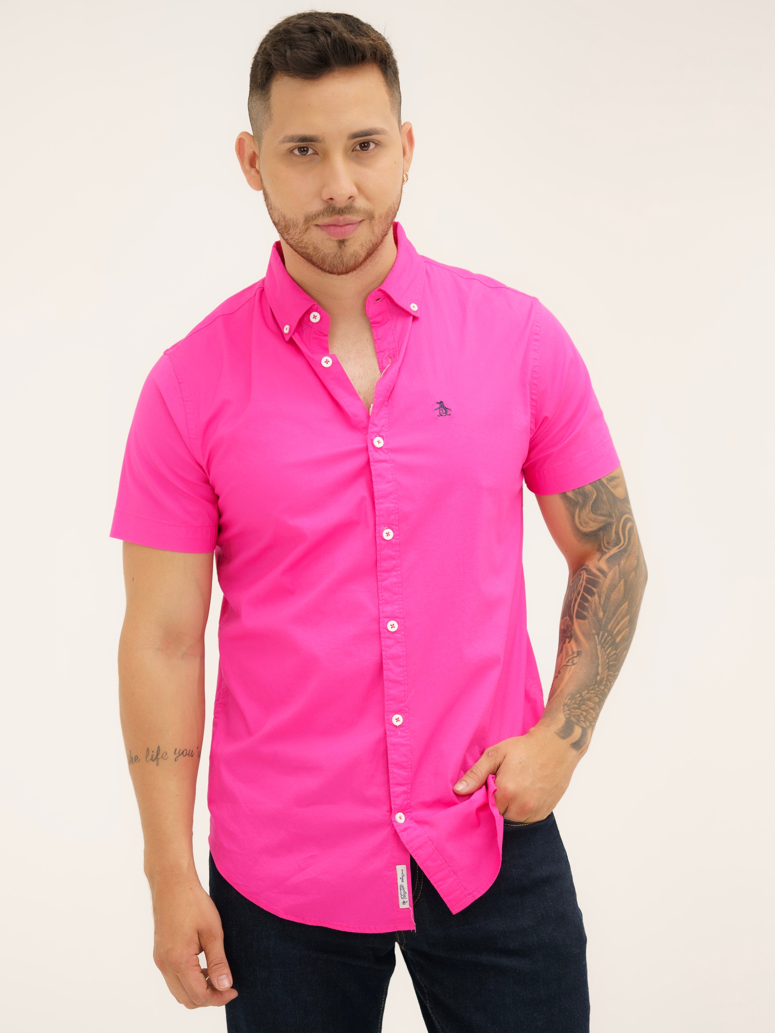 Camisa Penguin Pink Camisas