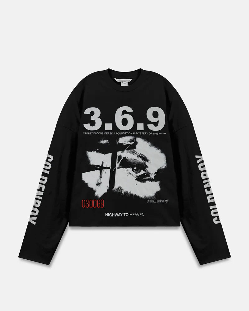 Tshirt Men Undergold Spring Trinitas Long Sleeve Camiseta