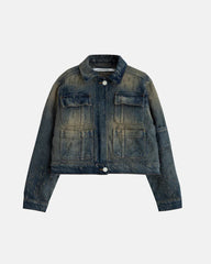 Jacket Women Undergold Agnus Ripped Dirty Blue Caqueta