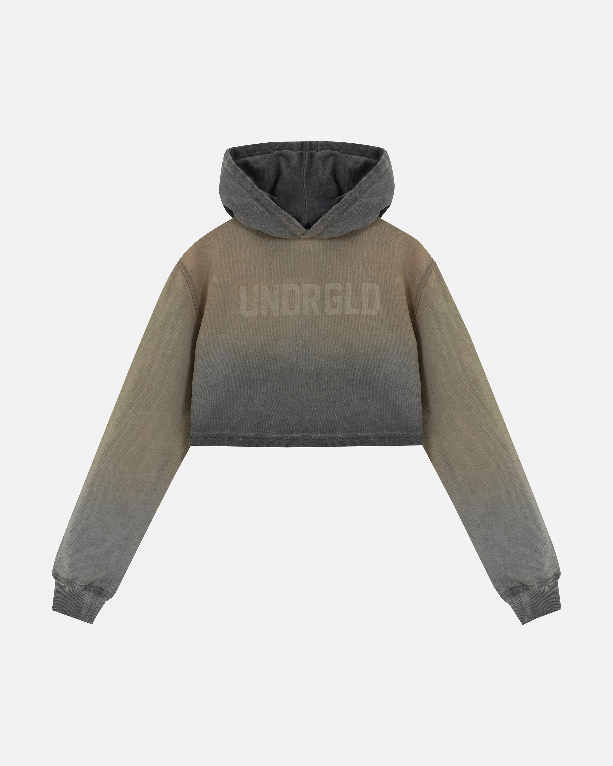 Hoodie Undergold Echoes Slim Fit Faded Olive Hoodie