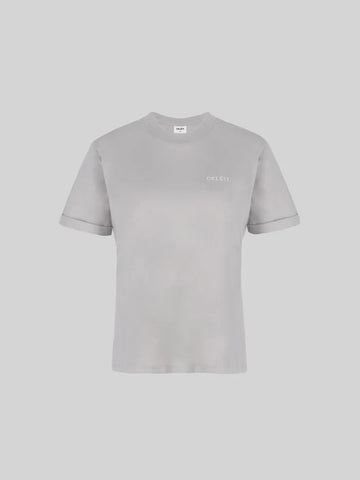 CELĒIT T-Shirt Cotton Grey Camiseta