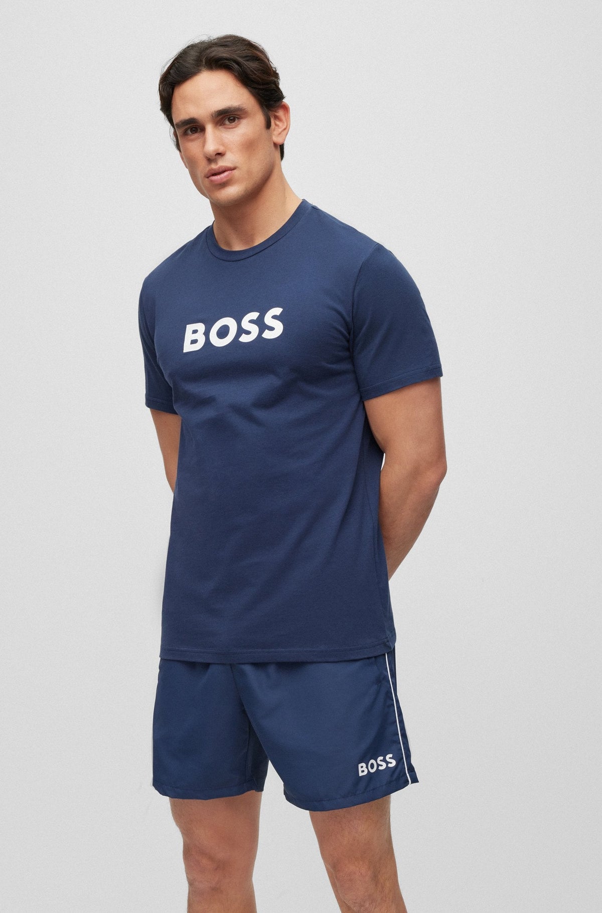 Camiseta Boss Regular Dark Blue