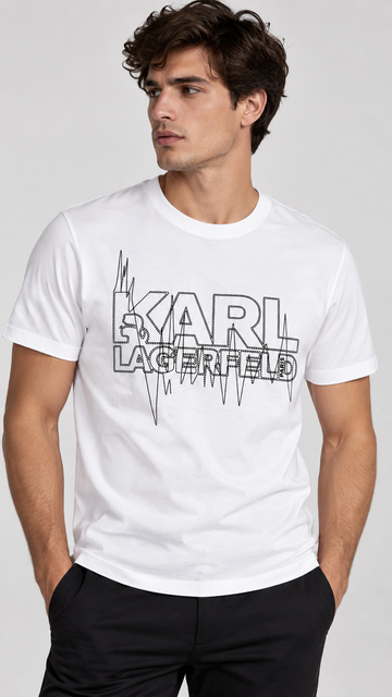 Camiseta Blanca Hombre Karl Lagerfeld