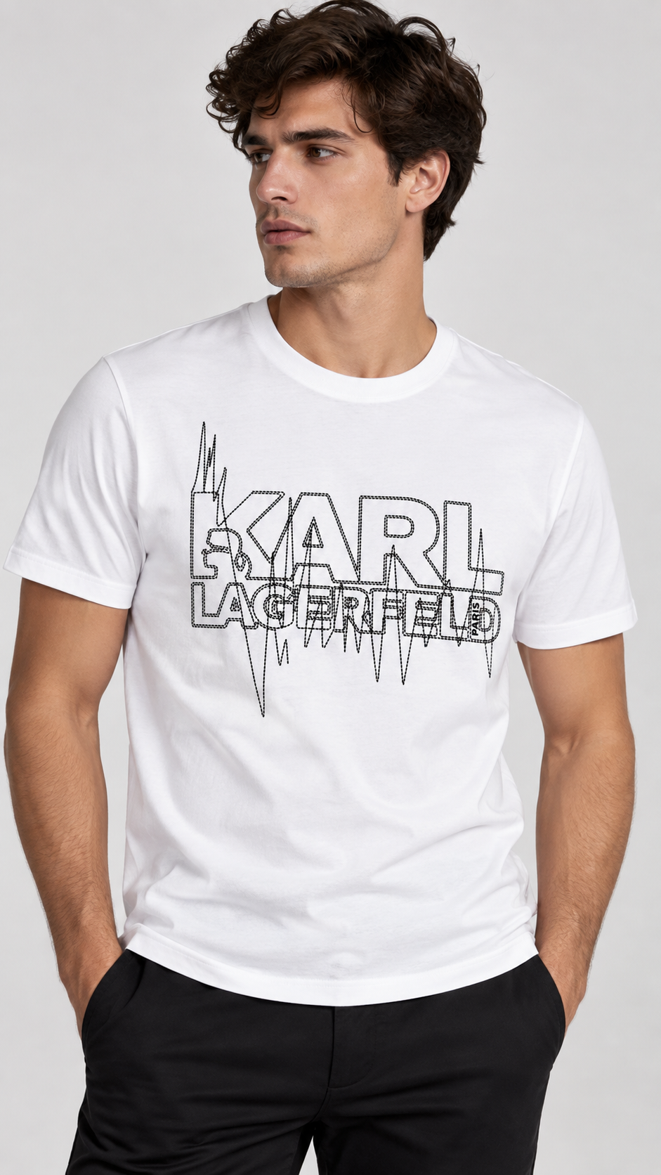 Camiseta Blanca Hombre Karl Lagerfeld