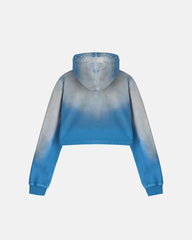 Hoodie Women Undergold Agnus Dei Future Heavens Storm Blue Hoodie Cropped