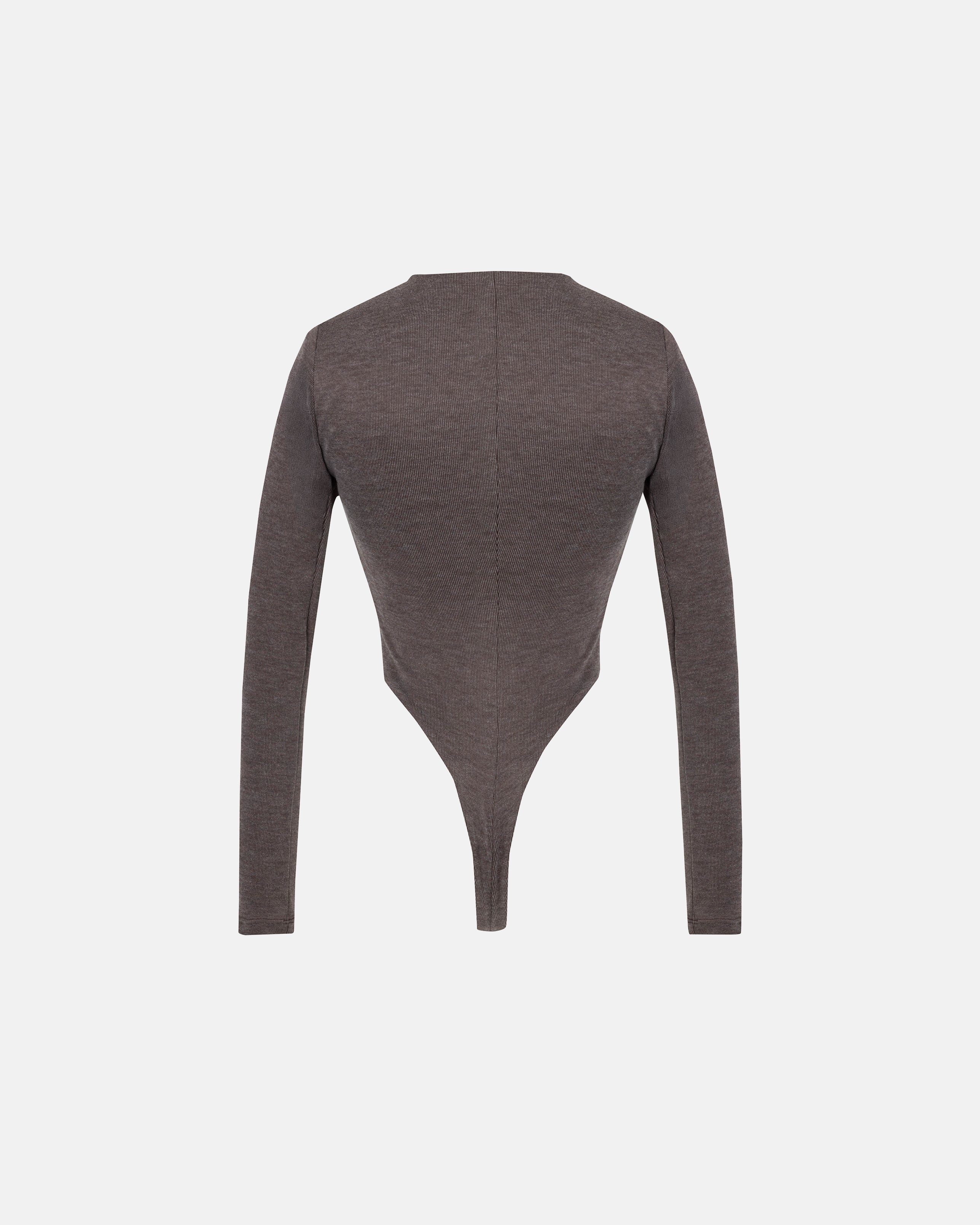 Bodysuit Women Undergold Basics Oval Braided Brown Body