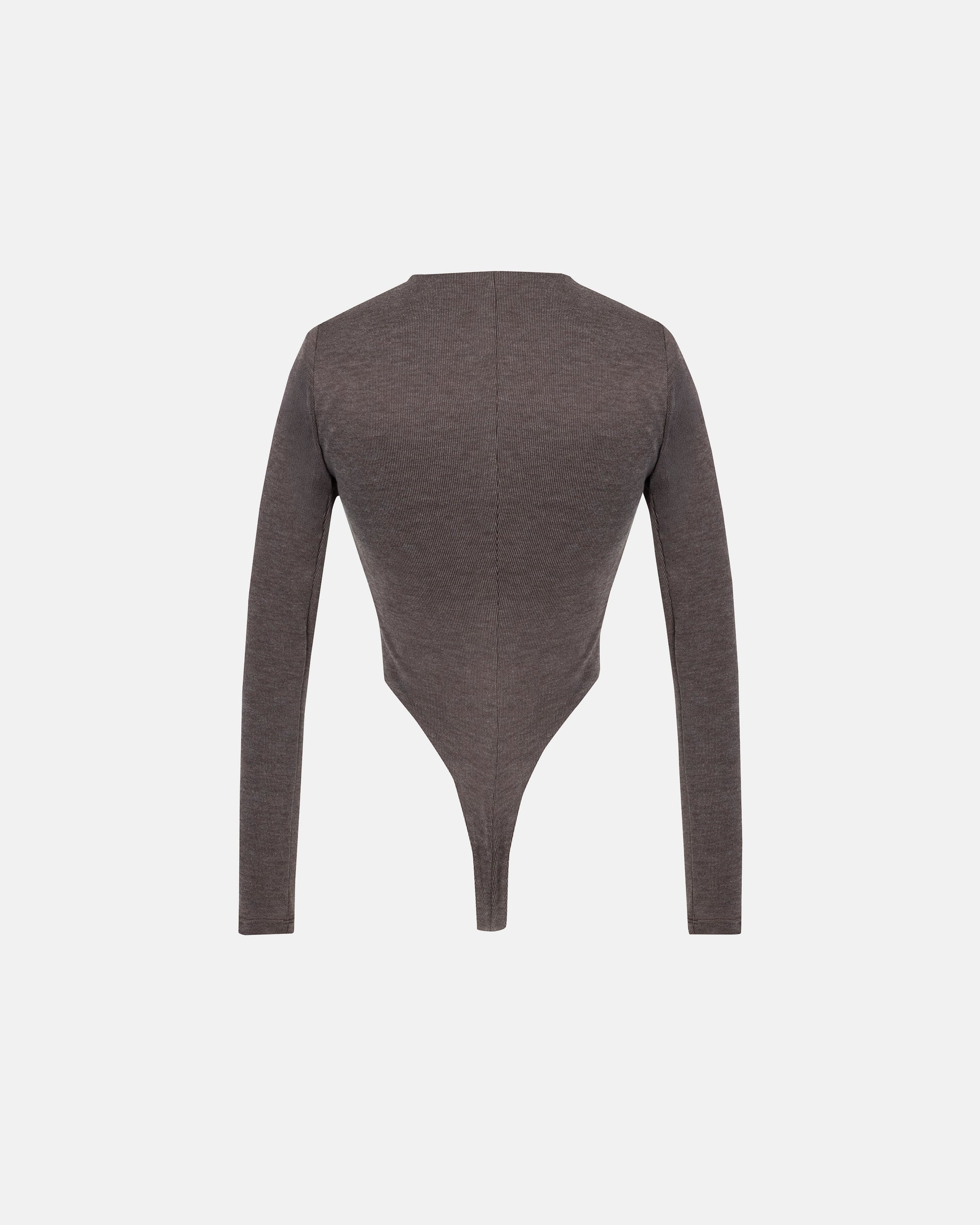Bodysuit Women Undergold Basics Oval Braided Brown Body