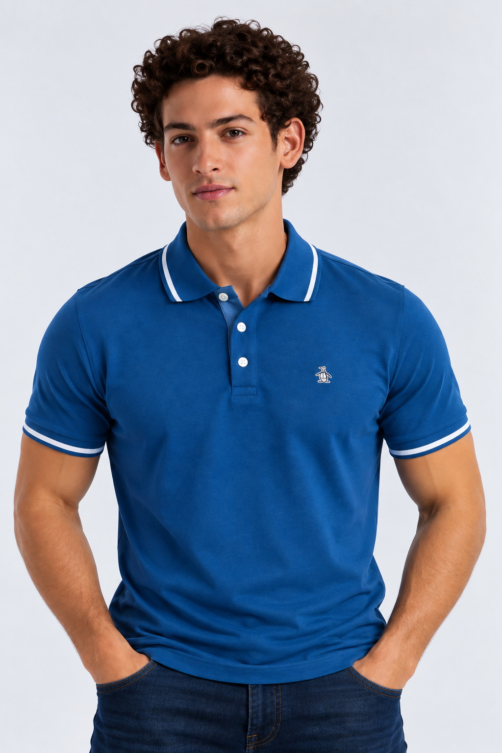 Polo Azul Hombre Penguin