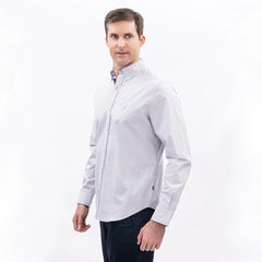 Camisa Nautica Hombre Classic Fit Grey