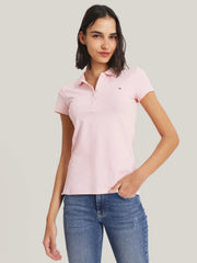 Polo Slim Women Tommy Hilfiger Pink