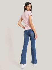Polo Slim Women Tommy Hilfiger Pink