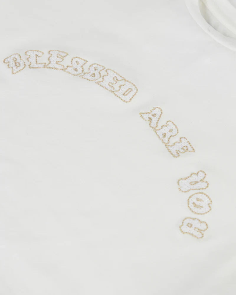 Baby Tee Women Undergold Capsule Blessed Are You Crop Top