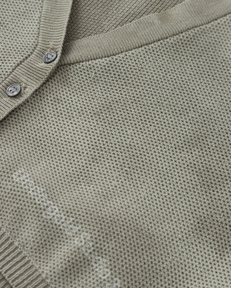 Hoodie Women Undergold Cardigan Studio Knitted Aged Green Hoodie Cropped