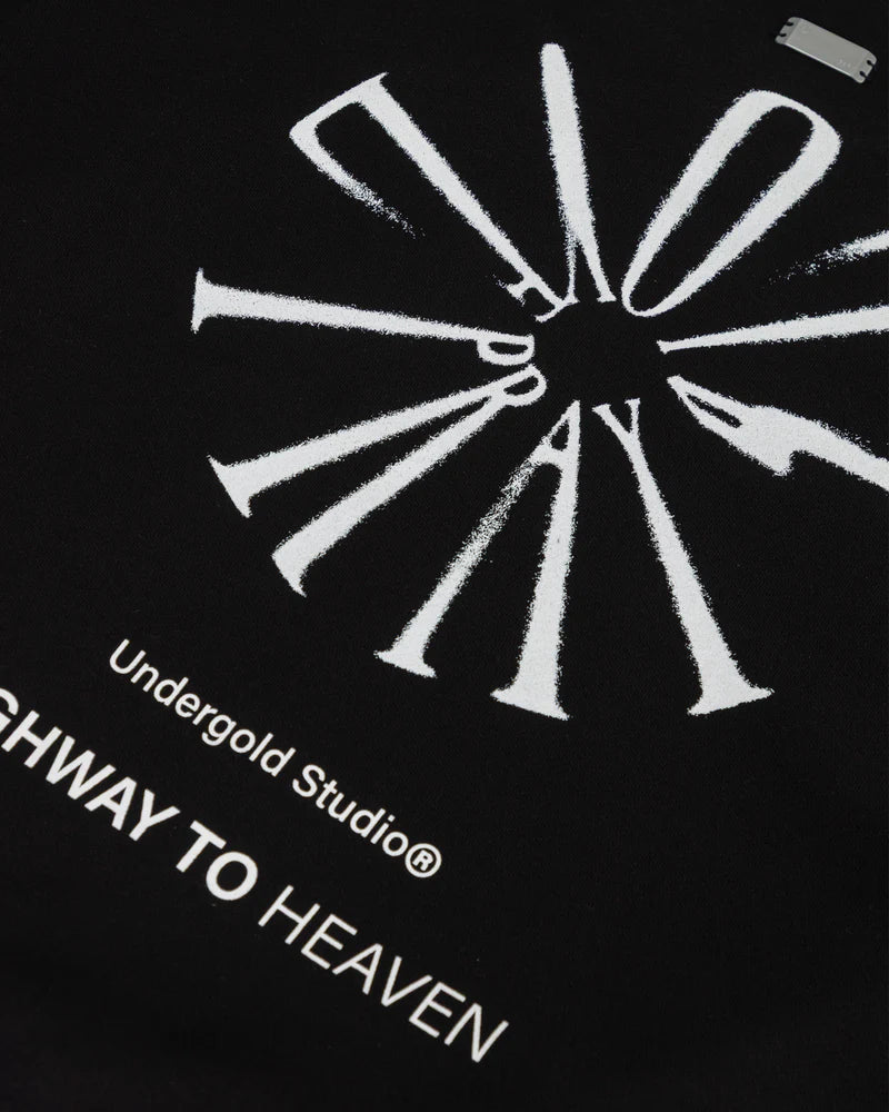 Hoodie Men Undergold Spring Pray 4 Love Boxy Fit Crewneck Hoodie