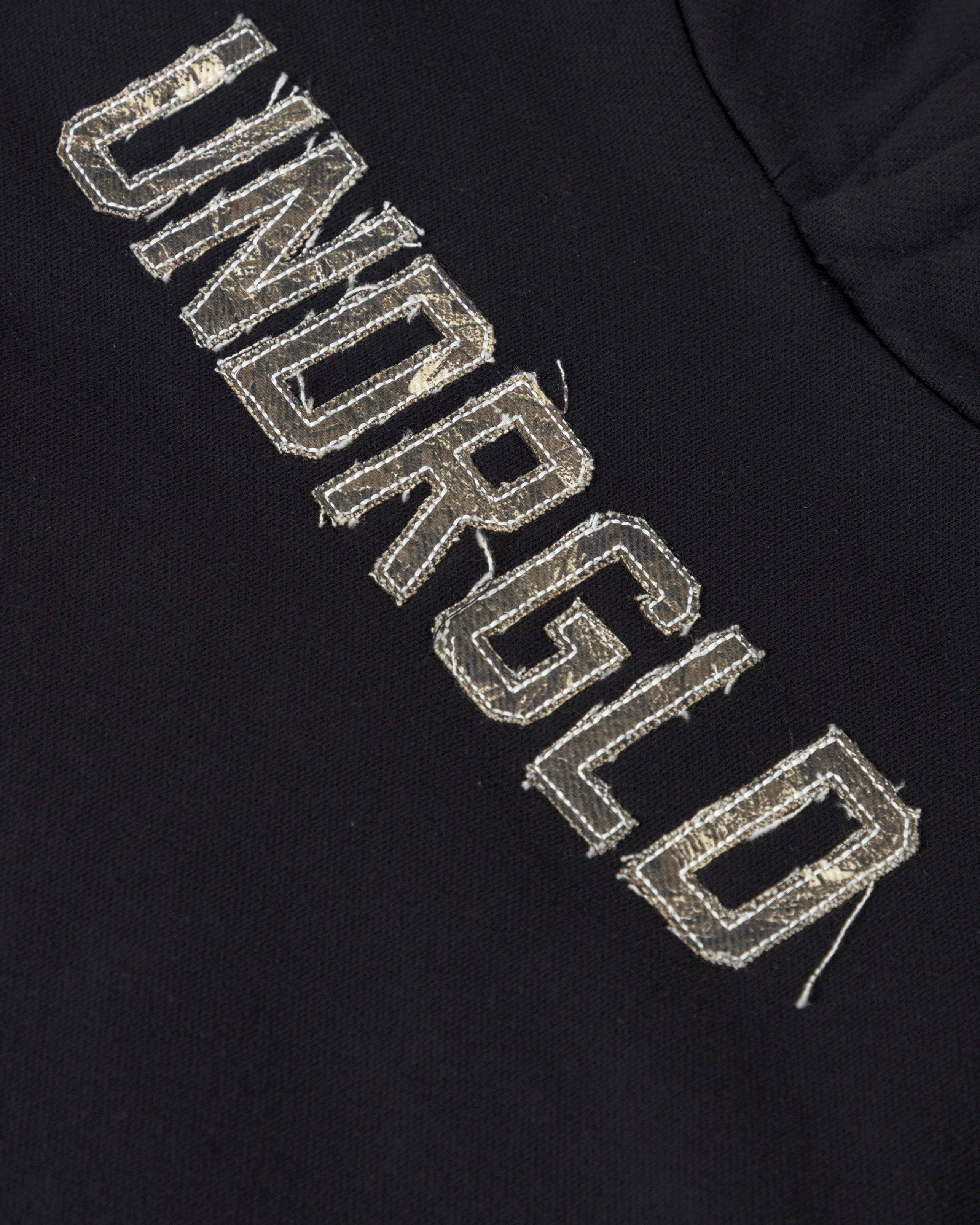Hoodie Undergold Echoes Cammo Slim Fit Black Hoodie