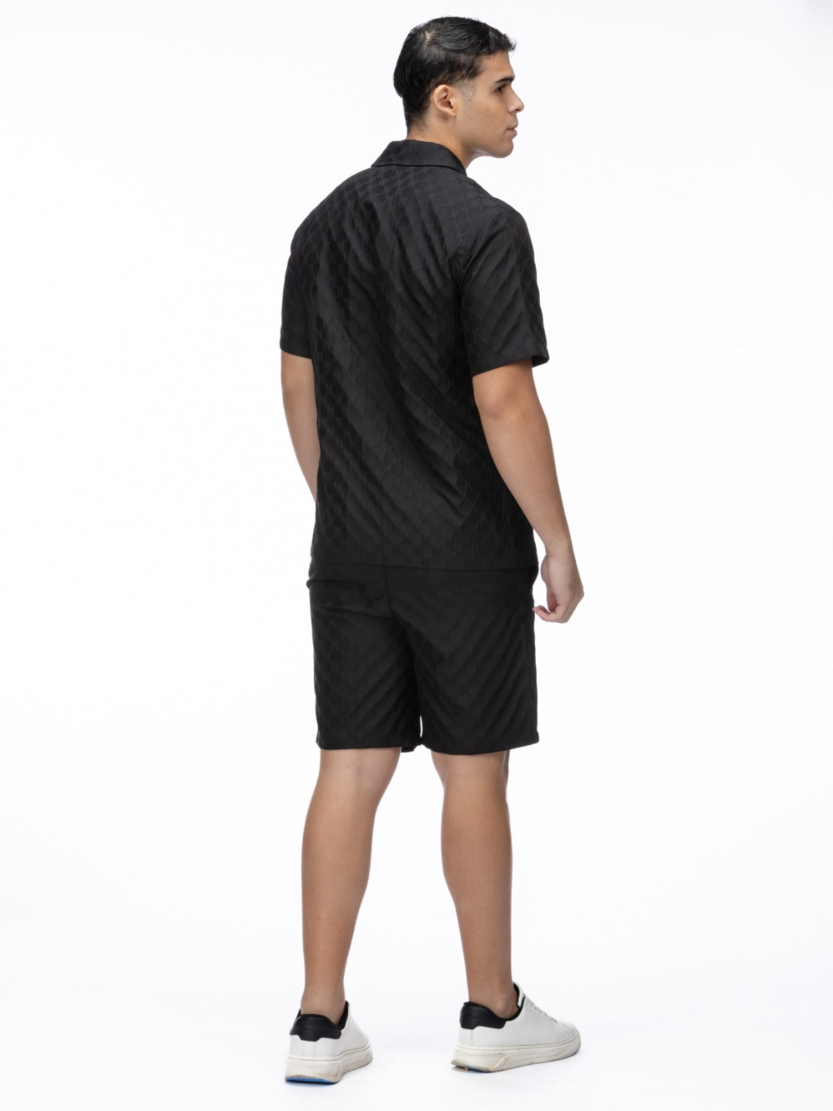 Camisa Negra Manga Corta Hombre Karl Lagerfeld