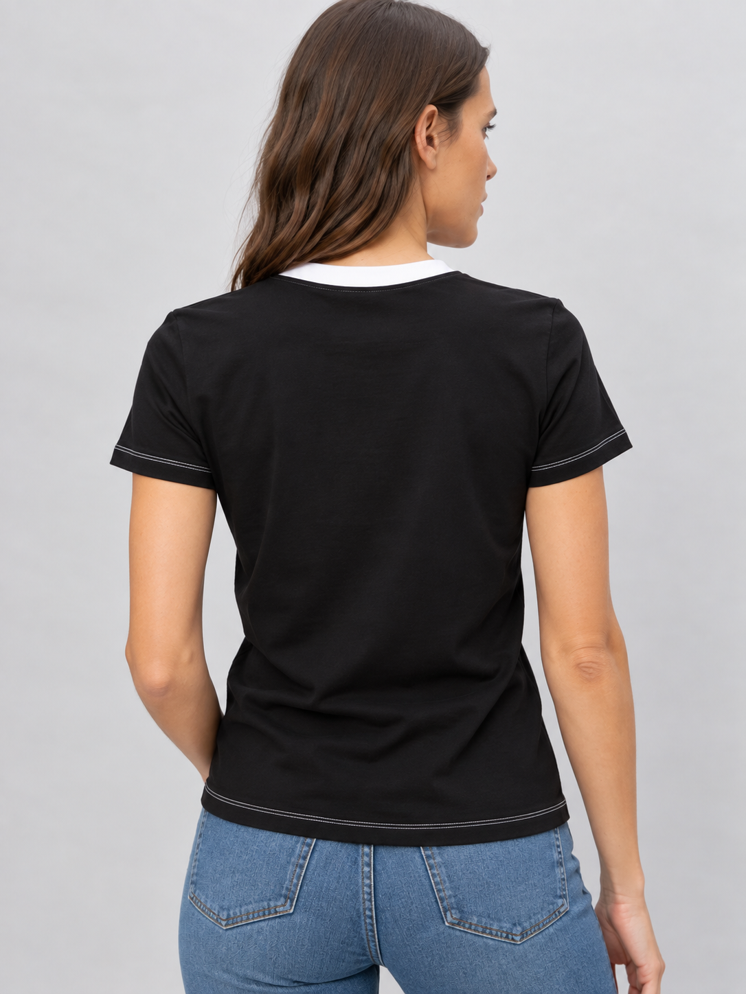 Camiseta Negra Mujer Karl Lagerfeld