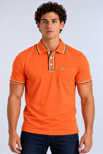 Polo Naranja Hombre Penguin