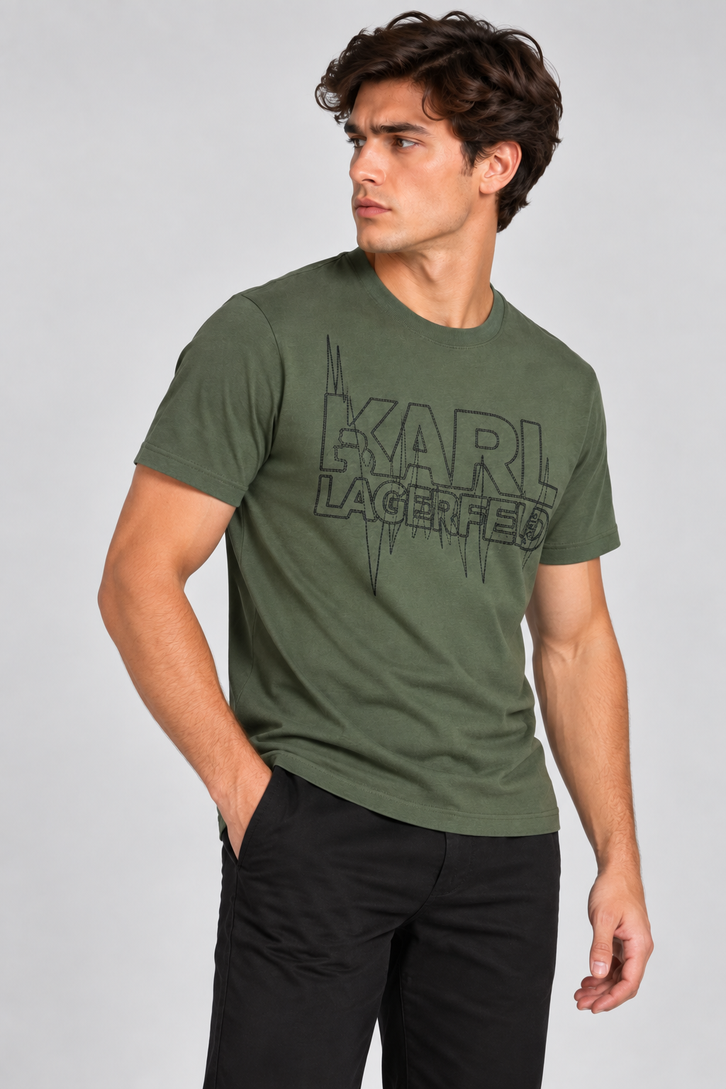 Camiseta Oliva Hombre Karl Lagerfeld