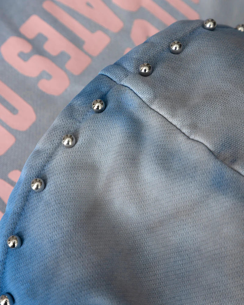 Hoodie Women Undergold Agnus Dei Future Heavens Storm Blue Hoodie Cropped