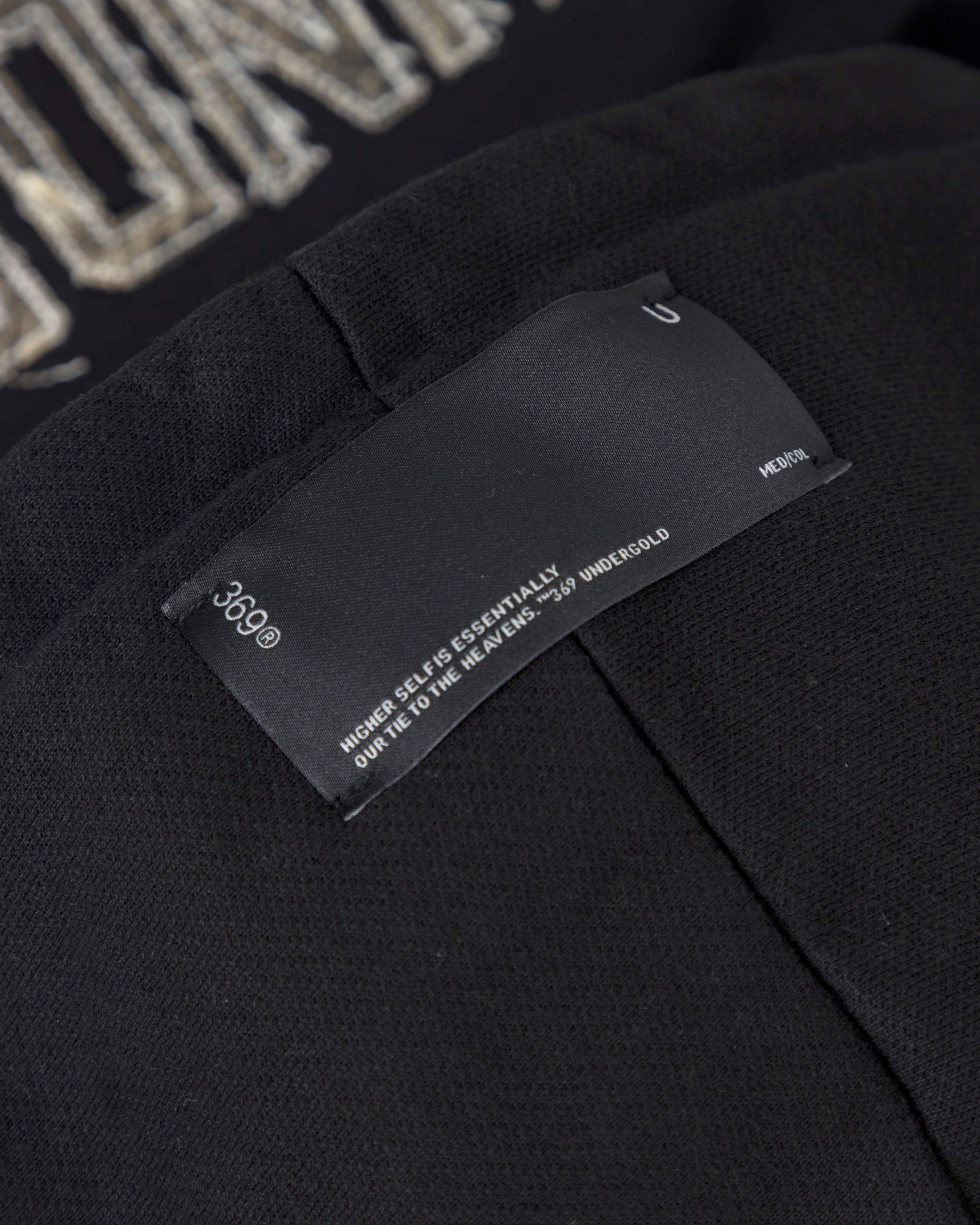 Hoodie Undergold Echoes Cammo Slim Fit Black Hoodie