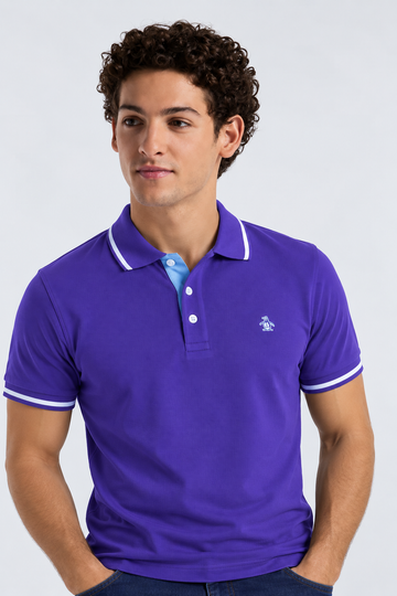 Polo Morado Hombre Penguin