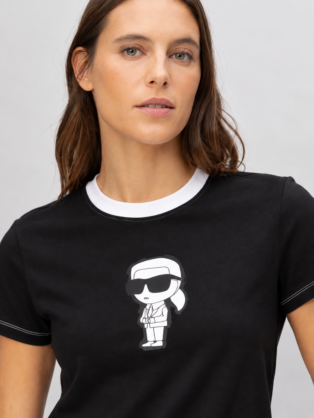 Camiseta Negra Mujer Karl Lagerfeld