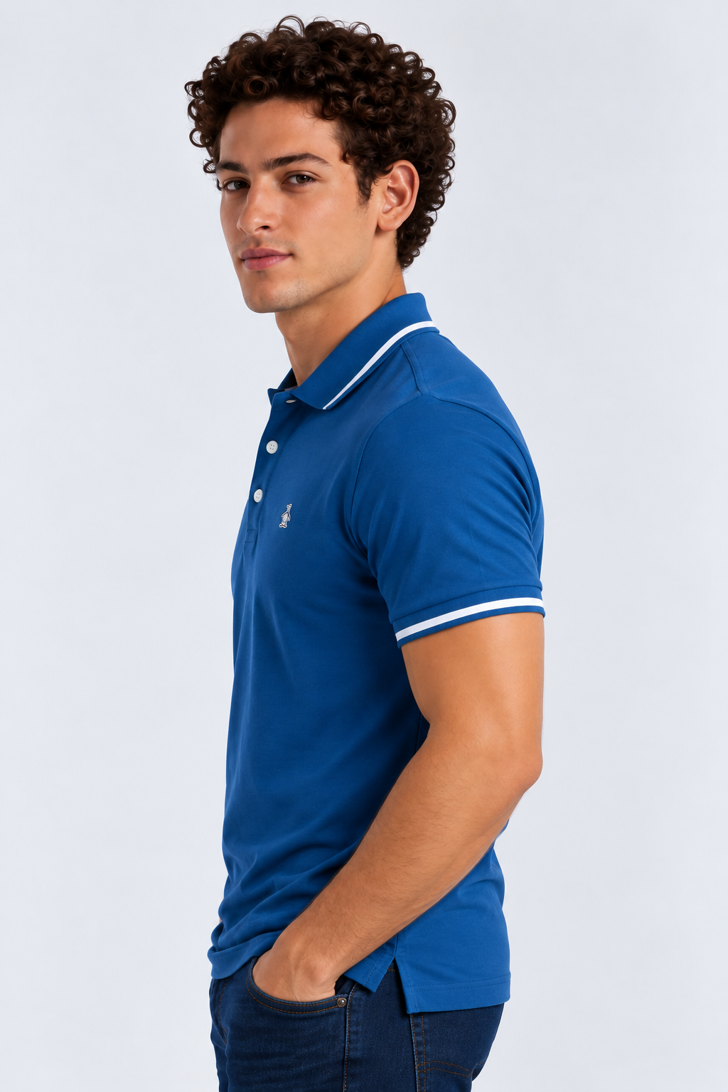 Polo Azul Hombre Penguin