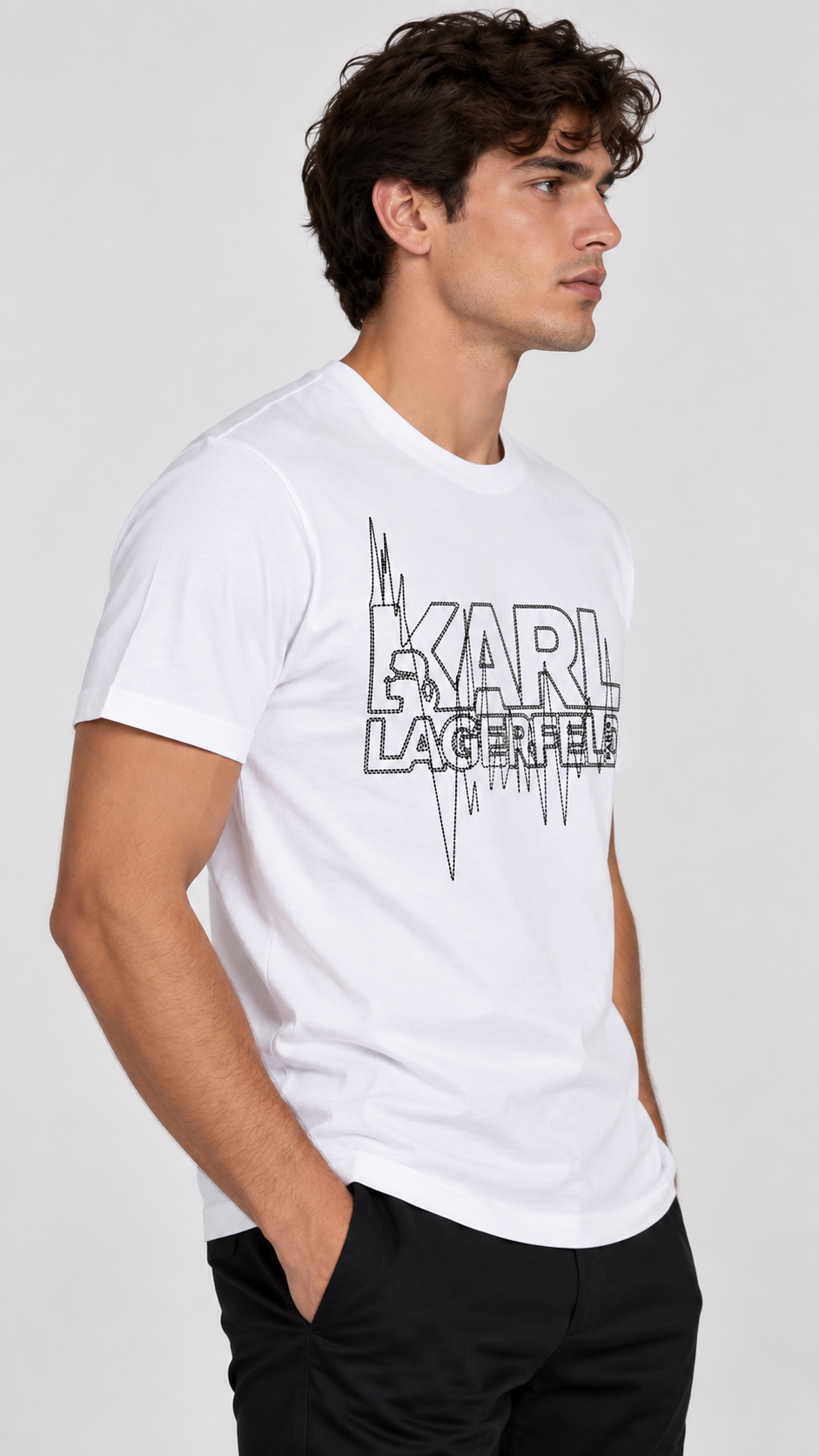 Camiseta Blanca Hombre Karl Lagerfeld