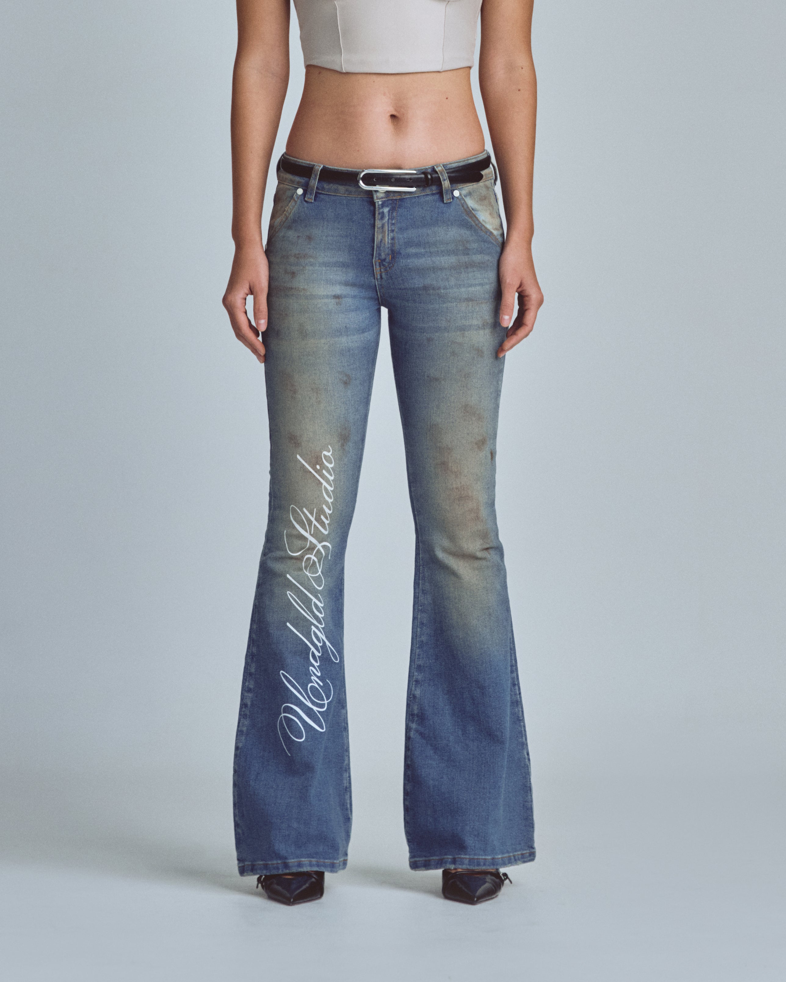 Jeans Women Undergold W Stardust Studio Flare Jeans