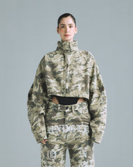 Cropped Hoodie Undergold Camo Chaqueta