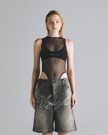Body Black Women Undergold Studio Mesh Body
