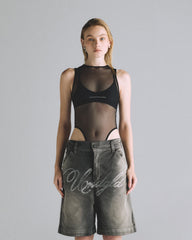 Body Black Women Undergold Studio Mesh Body