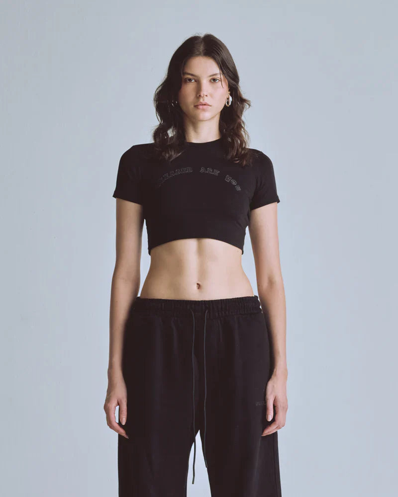 Baby Tee Women Undergold Capsule Blessed Are You Crop Top