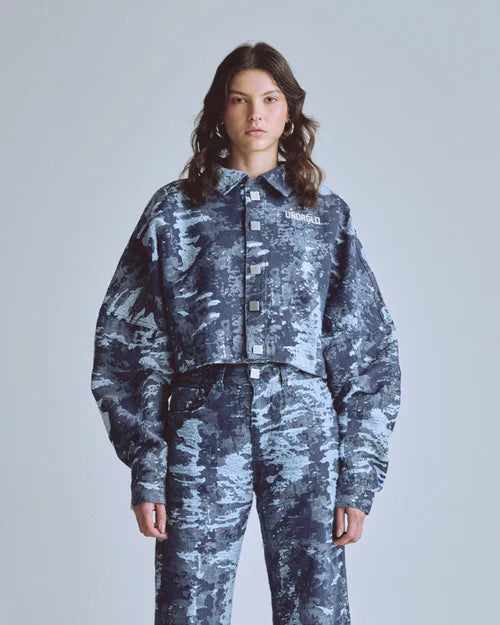 Chaqueta Women Undergold Capsule Jcquard Cammo Blue Chaqueta