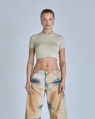 Baby Tee Women Undergold Golden Heritage Crop Top