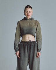 Hoodie Undergold Echoes Slim Fit Faded Olive Hoodie