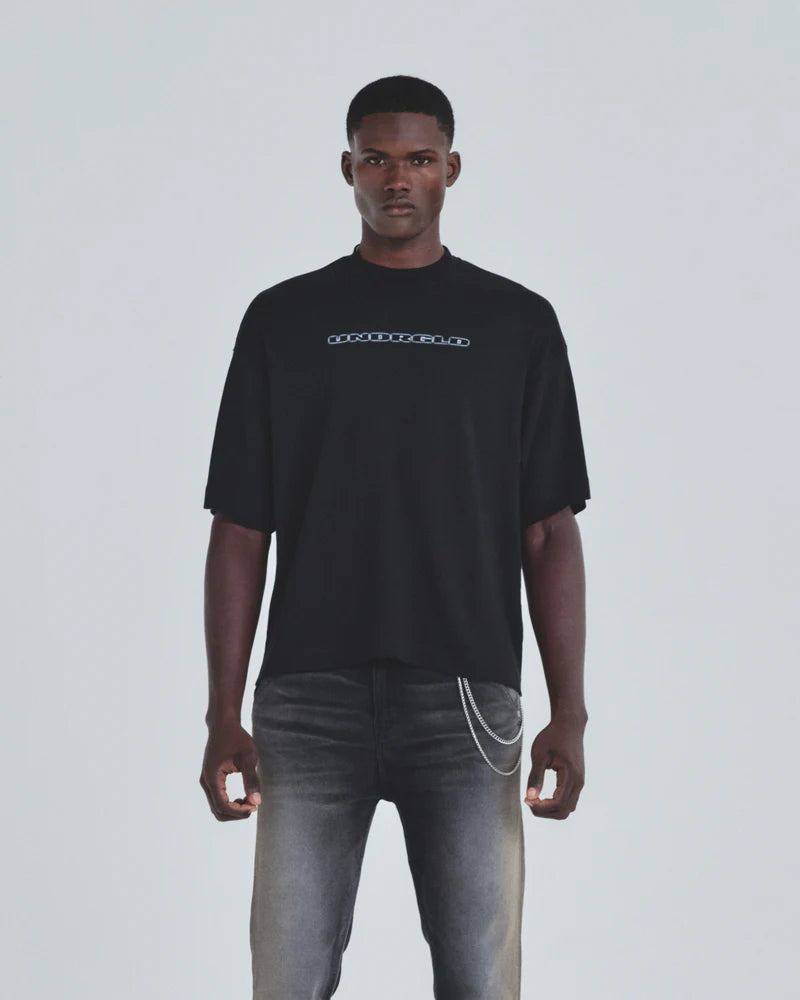 Tshirt Boxy Fit Men Undergold Holy State Head