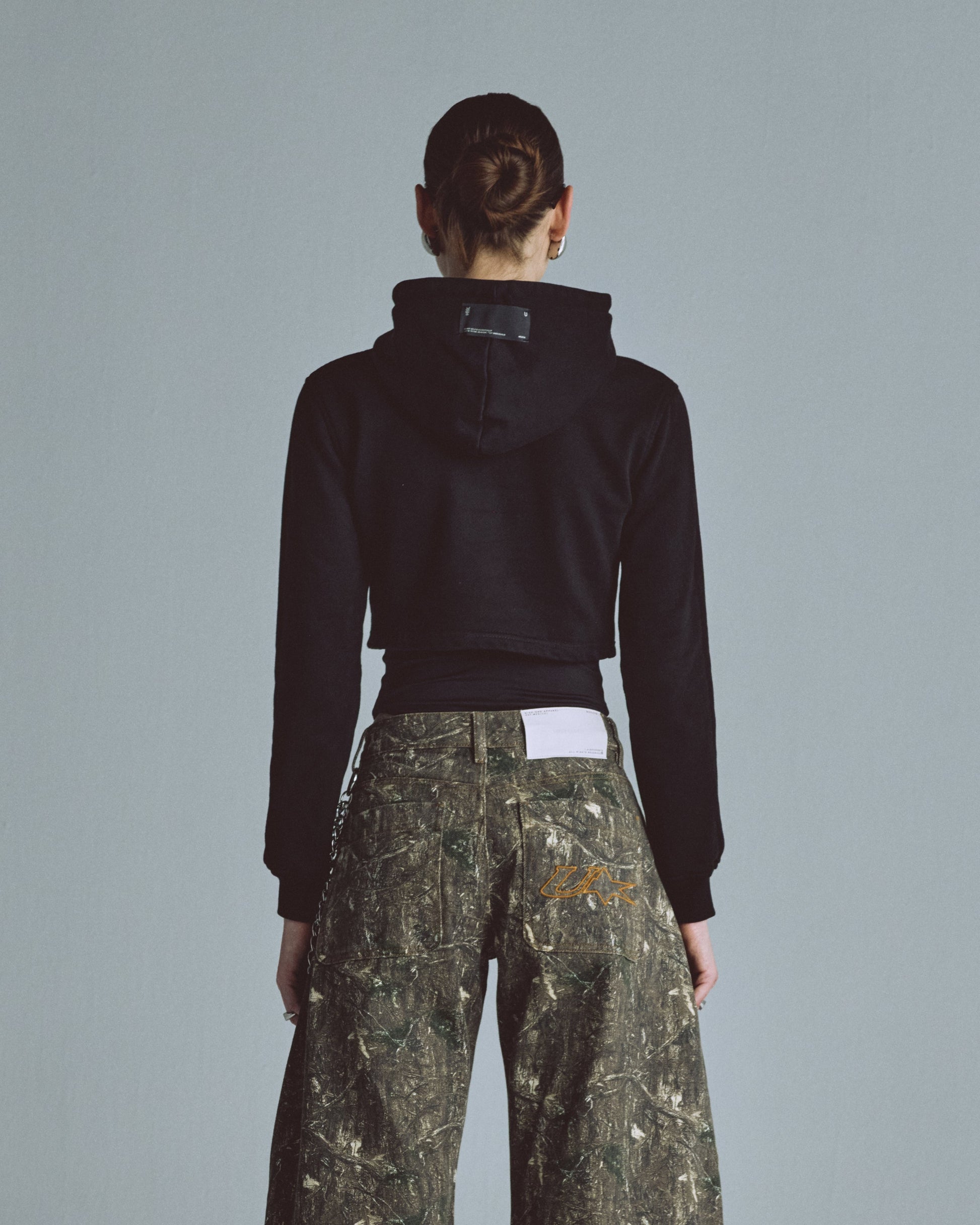 Hoodie Undergold Echoes Cammo Slim Fit Black Hoodie