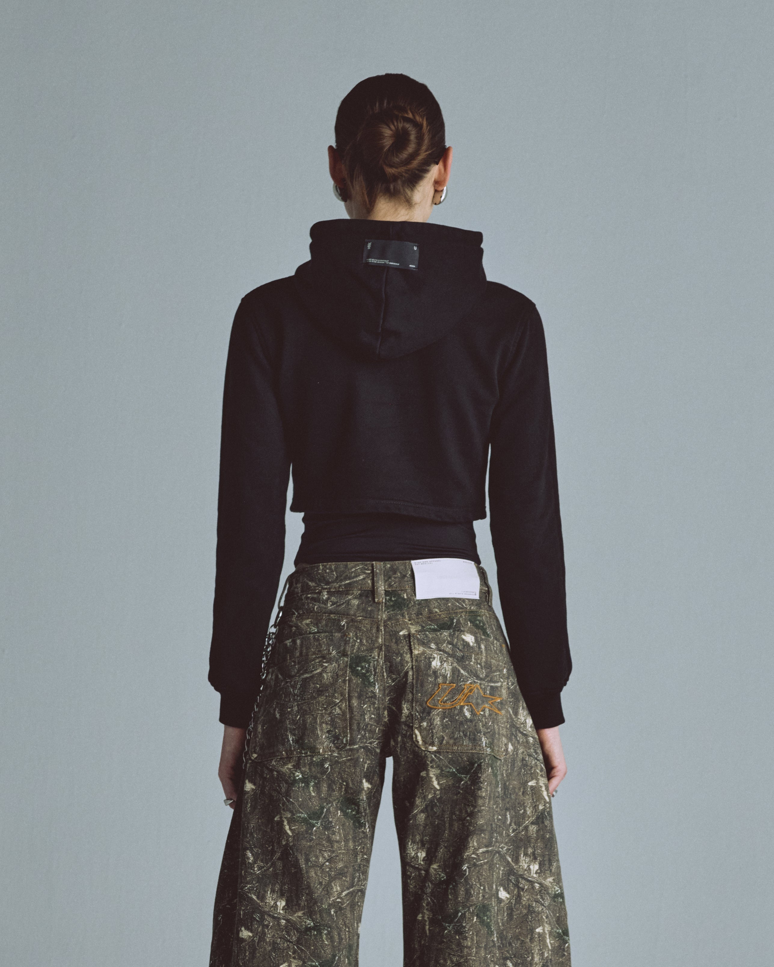 Hoodie Undergold Echoes Cammo Slim Fit Black Hoodie