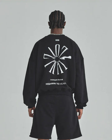 Hoodie Men Undergold Spring Pray 4 Love Boxy Fit Crewneck Hoodie